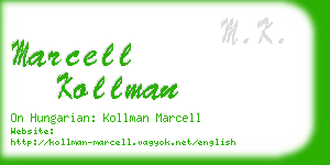 marcell kollman business card